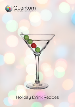 Holiday Drink Recipes Contents