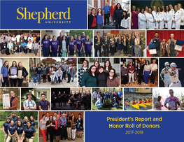 President's Report and Honor Roll of Donors