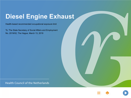 Diesel Engine Exhaust