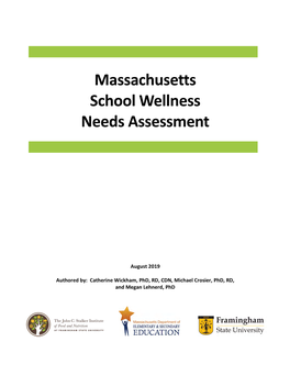 Massachusetts School Wellness Policy Needs Assessment