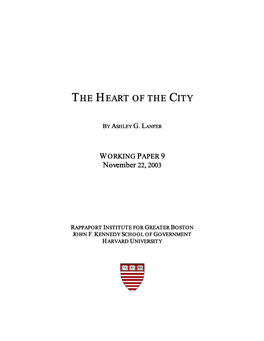 Heart of the City Final Report