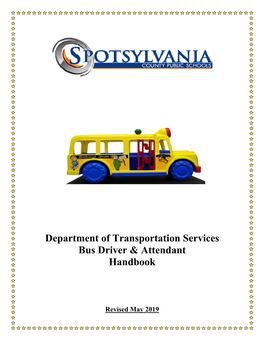 Bus Driver and Attendant Handbook