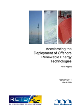 Deployment of Offshore Renewable Energy Technologies