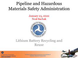 Lithium Battery Recycling and Reuse