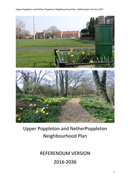 Poppleton Neighbourhood Plan – Referendum Version 2017