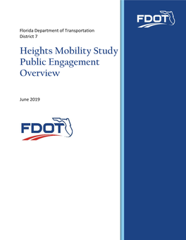 Heights Mobility Study Public Engagement Overview