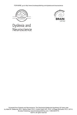 Dyslexia and Neuroscience