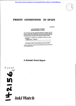 Inldwatch £ • PRISON CONDITIONS in SPAIN