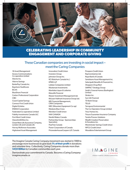 Celebrating Leadership in Community Engagement and Corporate Giving