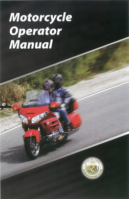 Motorcycle Operator Manual