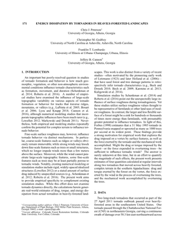 Energy Dissipation by Tornadoes in Heavily-Forested Landscapes