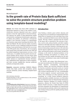 Is the Growth Rate of Protein Data Bank Sufficient to Solve the Protein Structure Prediction Problem Using Template-Based Modeling?