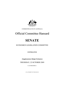 Official Committee Hansard