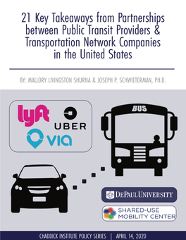 21 Key Takeaways from Partnerships Between Public Transit Providers