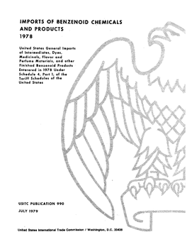 Imports of Benzenoid Chemicals and Products 1978