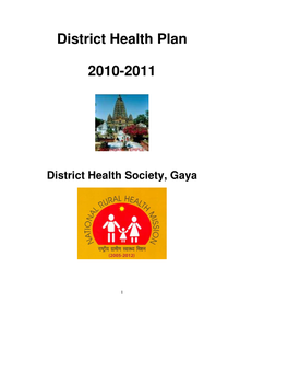 District Health Plan 2010-2011