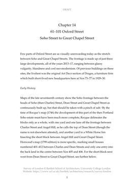 Chapter 14 61–101 Oxford Street Soho Street to Great Chapel Street