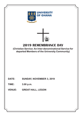 2019 REMEMBRANCE BROCHURE.Cdr