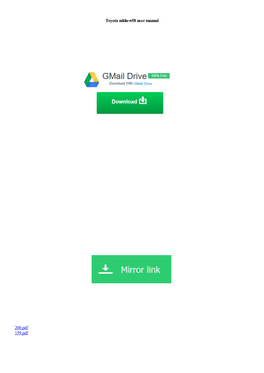 Toyota Nddn-W58 User Manual