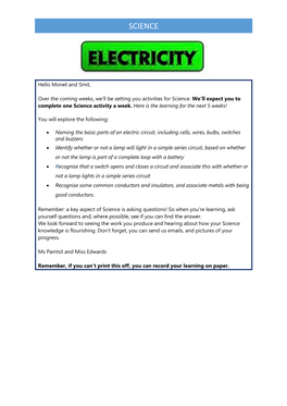 Yr4 Science Su1wk1 Overview