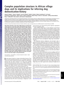 Complex Population Structure in African Village Dogs and Its Implications for Inferring Dog Domestication History