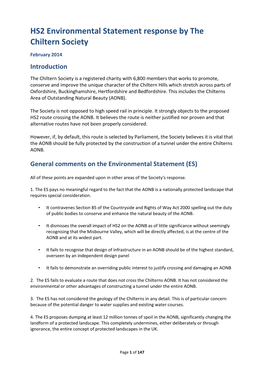 Chiltern Society Final ES Response