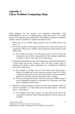 Chess Problem Composing Steps