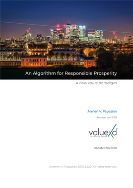 An Algorithm for Responsible Prosperity