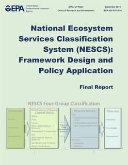 National Ecosystem Services Classification System (NESCS): Framework Design and Policy Application
