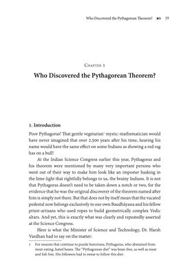 Who Discovered the Pythagorean Theorem? C 19