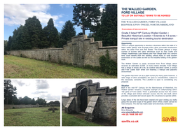 Walled Garden Particulars Draft