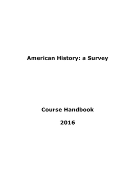 American History: a Survey