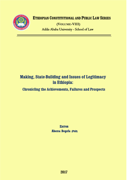 Ethiopian Constitutional and Public Law Series, Vol. VIII