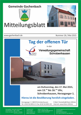 Mitteilungsblatt