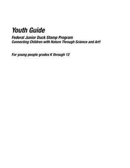 Junior Duck Stamp Youth Guide