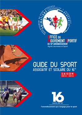 GUIDE DU SPORT ASSOCIATIF Et Scolaire Du 16Eme SAISON 2012 - 2013