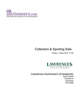 Collectors & Sporting Sale