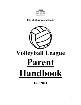 Volleyball League Parent Handbook