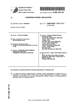 Production of Polysuccinimide by Thermal Polymerization of Maleamic Acid