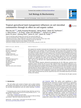 Soil Biology & Biochemistry