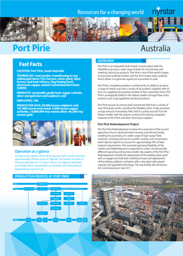 Fact Sheet-Portpirie