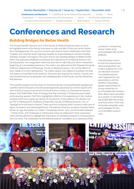 Conferences and Research