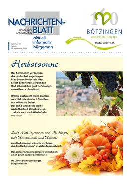 Herbstsonne Der Sommer Ist Vergangen, Der Herbst Hat Angefangen