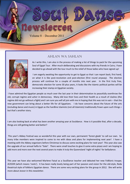 Volume 8 – December 2011 AHLAN WA SAHLAN