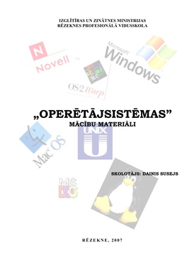 „Operētājsistēmas” Mācību Materiāli