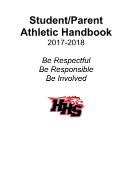 Student/Parent Athletic Handbook 2017-2018