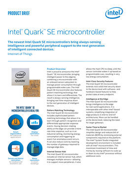 Intel® Quark™ SE Microcontroller