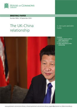 The UK-China Relationship