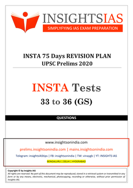 Instatests 33-36 Questions