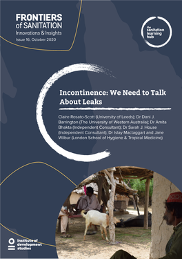 Incontinence: We Need to Talk About Leaks